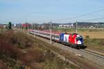 1116 003 (EM - Frankreich) mit OIC 545 bei Amstetten (30.03.2008)