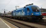 1016 023-2  Kyoto Express  erstmals von uns in seiner Heimat fotografiert. Hier am OIC von Salzburg bei der Einfahrt in den Bahnhof Wien West. 22.08.2009.