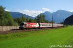 1116 246-8 mit BB IC 649  ALPENKONVENTION  Innsbruck Hbf. - Wien Westbahnhof,bei St.Johann im Pongau (sterreichurlaub 15.08.09)

