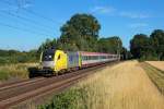 Am 10.7.2015 fuhr die 182 596 mit dem IC 118 durch Bornheim weiter nach Münster