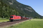 1016 033 mit einem  Nightjet  auf dem Weg nach Innsbruck am 14.