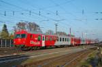 Mit dem Steuerwagen voraus ist der Rex 3422  am 21.11.2009 in den Welser Hbf eingefahren.