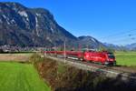 1116 225 mit RJ 862 am 26.10.2019 bei Langkampfen.