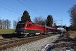 1116 207 mit einem Railjet aus Salzburg kommend am 31.