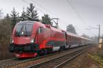 Der BB-Railjet mit 1116 204 & 80-90 704 (Spirit of Austria) auch heute wieder auf sterreich-Schulungsrundfahrt SPROB 93254.