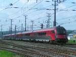 80-90 703 bildet bei RJ262 den Zugschlu,Durchfahrt Attnang-Puchheim;090811