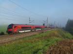 8090-715 unterwegs als Railjet am 14.08.2010 bei Pndorf