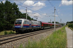 1116.250 bespannt hier den Rj 537 Wien Hbf-Villach Hbf.