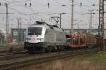 Porsche Lok DB 102 004 bei der Durchfahrt im Bahnhof Wels am 24.