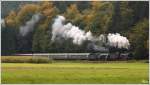 638.1301 + 18 478 (bay. S3-6) fahren mit SR 17593 von Mhldorf nach Ampflwang, zum grossen GEG Jubilumsfest  175 Jahre Eisenbahn in sterreich 
Gsteinedt 29.9.2012