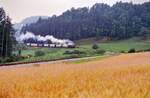 Feistritztalbahn als Museumsbahn mit Dampflok U 44.
Datum: 15.07.1986