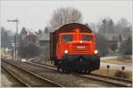 Dieselok 2060 14 fhrt auf der FROWOS Strecke von Oberwart nach Oberschtzen. Oberwart 26.02.2011

