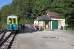 Bf. Payerbach (ehemals Payerbach Lokalbahn) der, von der GLB betriebenen Hllentalbahn (ehemals Localbahn Payerbach - Hirschwang / LB.P.H.) am 25.September 2011.