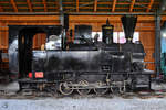 Die im Jahr 1893 bei Krauss in München gebaute Dampflokomotive CFR 764-219 war ursprünglich bei den Rumänische Waldbahnen im Einsatz. (Mauterndorf, August 2019) 