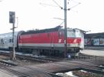 1144 286-0 bei der Ausfahrt aus Wien Htteldorf nach Wien Westbahnhof, 1.3.2006