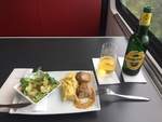 Kalbsbutterschnitzel im RailJet von Salzburg Hbf nach Wörgl am 12.07.2017