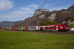 Der ÖFB Railjet bei Hohenems.