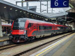 Steuerwagen 80-90 754 mit RJX nach Bregenz in Wien Hbf, 24.11.2022.