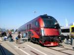 Der Steuerwagen des BB Railjet auf der Innotrans am 28.09.08.