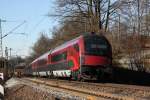 Steuerwagen des mittäglichen RailJet nach Bregenz bei Landl - 24.11.2015