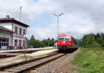 REX 2709(Wien Sd-Hartberg)mit Steuerwagen 8073 080-8 an der Spitze beim Halt am 25.07.2008 in Edlitz-Grimmenstein.