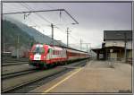 EU Werbetaurus 1216 226 fhrt mit EC 101 Joze Plecnik von Prag nach Laibach
St.Michael 13.1.2008