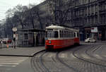 Wien Wiener Statdtwerke-Verkehrsbetriebe (WVB) SL 71 (C1 146 (SGP 1957)) I, Innere Stadt, Schubertring / Schwarzenbergplatz (Endstation) am 27. Jänner 1974. - Scan eines Diapositivs. Film: Kodak Ektachrome. Kamera: Minolta SRT-101.