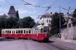 Wien Wiener Stadtwerke-Verkehrsbetriebe (WVB) SL 46 (C1 128 + c1 1528 (SGP 1956)) XVI, Ottakring, Joachimsthalerplatz am 17.