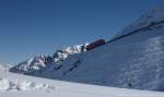 Hoadlbahn - hier mit Blick auf die Kalkkgel. Axamer Lizum, Mitte Feber 2013 kHds