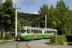 Am 2. Juni 2019 fand im Tramway Museum Graz das diesjährige Saisonfest unter dem Motto  70 Jahre Wagenserie 200  statt.

Hier befährt TW 267 gerade die noch recht neue Schleife in Mariatrost.