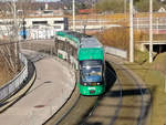 Graz. Cityrunner 655 fuhr am 08.03.2020 auf der Linie 13,
hier beim P+R Murpark. Cityrunner 655 ist noch das
Einzige Fahrzeug der Riehe 650 mit LCD-Anzeigen. 