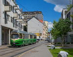 Graz     Graz Linien TW 501 als Linie 4 nach Liebenau, Lange Gasse, 25.05.2020 