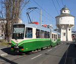 Der HGL Triebwagen 610 befuhr am Nachmittag des 19.