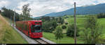 Innsbrucker Mittelgebirgsbahn/Tramlinie 6: Flexity 305 durchfährt am 25. Juli 2018 die Haltestelle Mühlsee Richtung Igls.