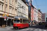 Tw.61 der Tiroler Museumsbahnen an der Kreuzung Anichstraße/ Fallmerayrstraße. (12.09.2020)