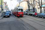 Wien Wiener Linien SL 6 (E1 4519 + c3 1222) X, Favoriten, Quellenstraße / Leibnizgasse am 13.