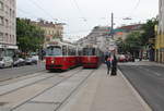 Wien Wiener Linien SL 67 (E2 4091 / c5 1482 + E2 4082) X, Favoriten, Laxenburger Straße am 12.
