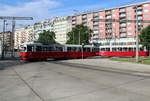 Wien Wiener Linien SL 5 (E1 4788 + c4 1314) II, Leopoldstadt, Praterstern am 28. Juni 2017.