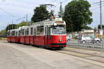 Wien Wiener Linien SL 6 (E2 4088 + c5 1488) XI, Simmering, Simmeringer Hauptstraße / Zentralfriedhof 2. Tor am 30. Juni 2017.