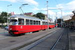Wien Wiener Linien SL 6 (E1 4523 + c3 1260) Neubaugürtel / Urban-Loritz-Platz (Endhaltestelle Burggasse-Stadthalle (Ausstieg)) am 29. Juni 2017.