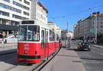 Wien Wiener Linien SL 18 (c5 1502 + E2 4302) III, Landstraße, Landstraßer Hauptstraße / Rennweg (Hst. St. Marx) am 15. Oktober 2017.