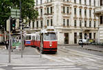 Wien Wiener Linien SL 71 (E2 4306 + c5 1506) I, Innere Stadt, Schubertring (Endstation Schwarzenbergplatz) am 6.