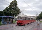 Wien Wiener Linien SL 5 (E1 4506 + c3 1276) VI, Mariahilf, Hst. U-Bahnstation Margaretengürtel am 6. August 2010. - Scan eines Farbnegativs. Film: Fuji S-200. Kamera: Leica C2.