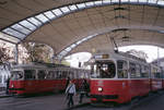 Wien Wiener Linien SL 49 (E1 4744) / SL 6 (E2 4076) Neubaugürtel (Hst. Urban-Loritz-Platz) am 20. Oktober 2010. - Scan eines Farbnegativs. Film: Fuji S-200. Kamera: Leica C2.