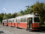 Wien Wiener Linien SL 71 (E2 4091) XI, Simmering, Kaiserebersdorf, Etrichstraße / Kaiserebersdorfer Straße (Endstation Zinnergasse / Kaiserebersdorfer Straße, Ausstieg) am 21.