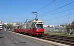 Wien Wiener Linien SL 6 (E1 4538 + c4 1310) XI, Simmering, Kaiserebersdorf, Leberberg, Svetelskystraße am 20.