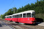 Wien Wiener Linien SL 6 (c4 1307 + E1 4528) XI, Simmering, Kaiserebersdorf, Etrichstraße / Paulasgasse / Valiergasse (Hst.