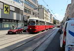 Wien Wiener Linien SL 49 (E1 4519 (Lohnerwerke 1973) + c4 1360 (Bombardier-Rotax, vorm.