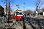 Wien Wiener Linien SL 1 (E2 4309 (Bombardier-Rotax 1978)) I, Innere Stadt, Burgring / Bellariastraße am 14. Feber / Februar 2019.