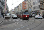 Wien Wiener Linien SL 5 (E2 4062 (SGP 1986)) XX, Brigittenau, Wallensteinstraße / Rauscherstraße am 14. Feber / Februar 2019.